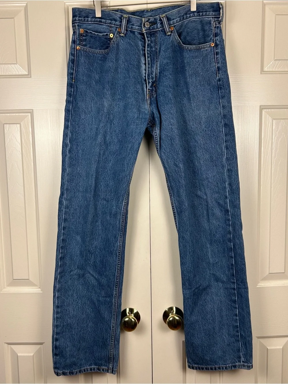 Levi’s 505 Blue Denim Straight Jeans 36x34